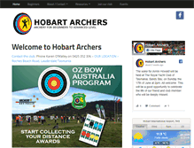 Tablet Screenshot of hobartarchers.org